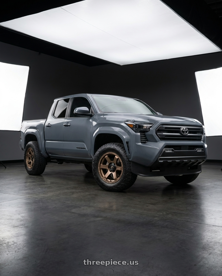 2024 toyota tacoma 4th gen sr 4 door with Fuel 1PC D768 RUSH 6X139.7 20X9 +1 MATTE BRONZE wheels