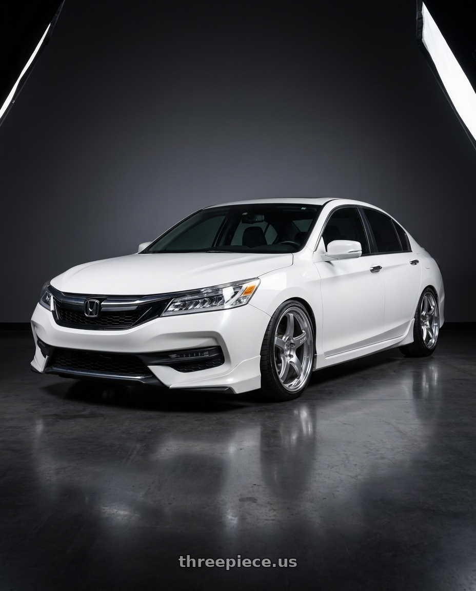 2016 Honda accord  with Gram Lights 57CR 5x114.3 19x9.5 +25 GRACE SILVER wheels
