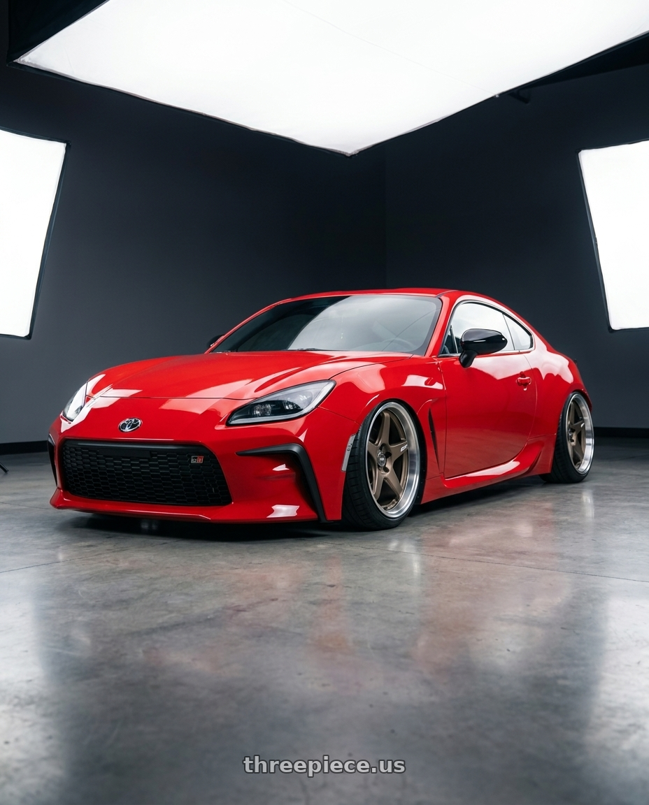 2024 Toyota GR86 with ESR Wheels APEX SERIES AP5 5x114.3 18x9.5 +22 Matte Bronze wheels