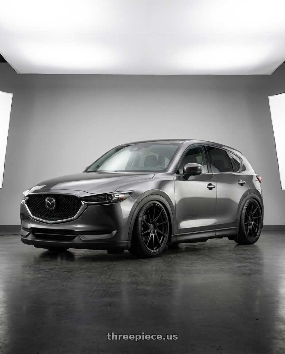 2020 Mazda cx5 with Aodhan AH09 5x112 18x9.5 +35 Hyper Black wheels