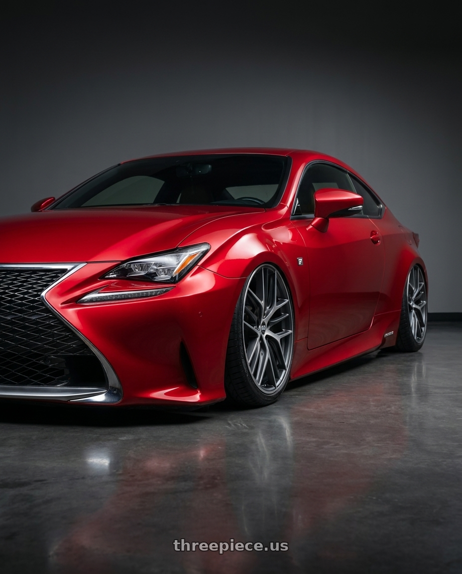 2018 Lexus RC F with BBS CC-R 5x114.3 19x8.5+30 Graphite w/ Diamond Cut Face wheels