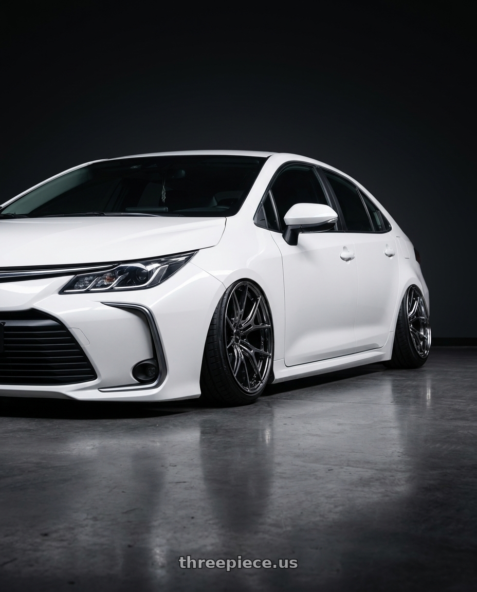 2020 Toyota Altis White with Gram Lights 57FXZ 5x100 18x7.5+50 RBC / Machining wheels