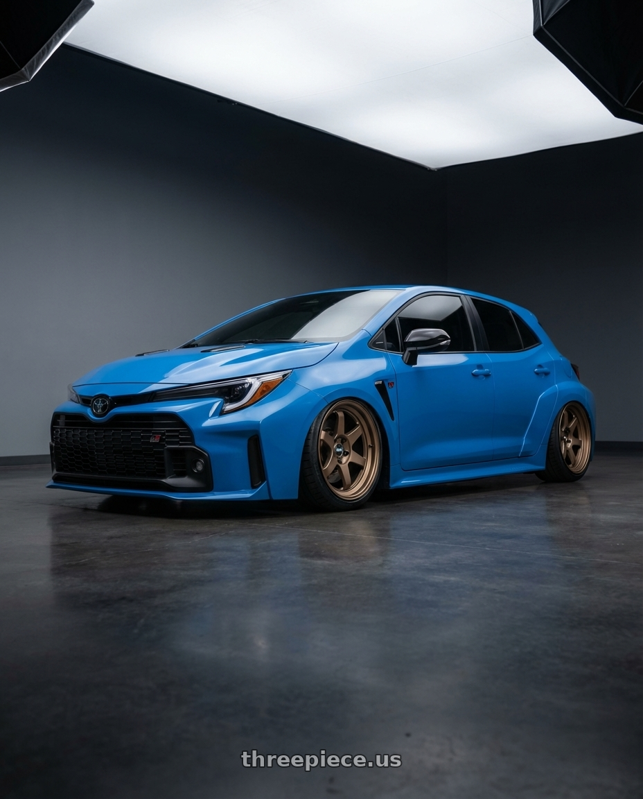 2024 Toyota GR Corolla with ESR Wheels APEX SERIES AP6 5x114.3 18x9.5 +22 Matte Bronze wheels