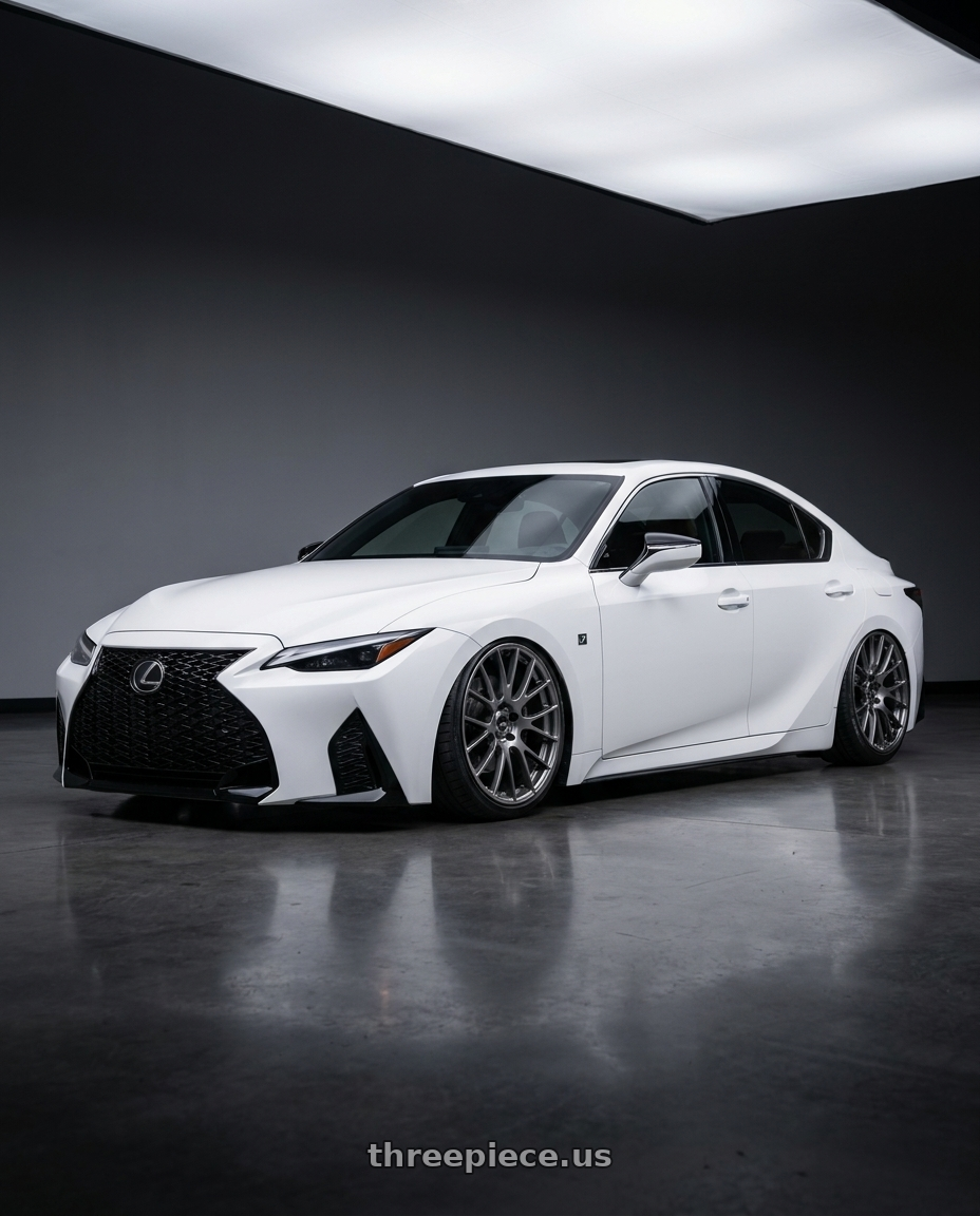2024 Lexus IS 350 with Ssr Gtv04 5x114.3 19×8.5x8.5+38  METALLIC GRAY wheels