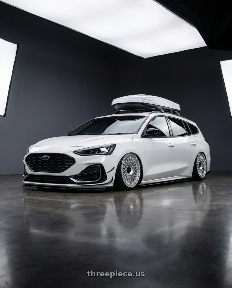 2023 ford focus wagon with Rotiform 1PC R176 LHR-M 5X108/5X114.3 19X8.5 +45 SILVER wheels