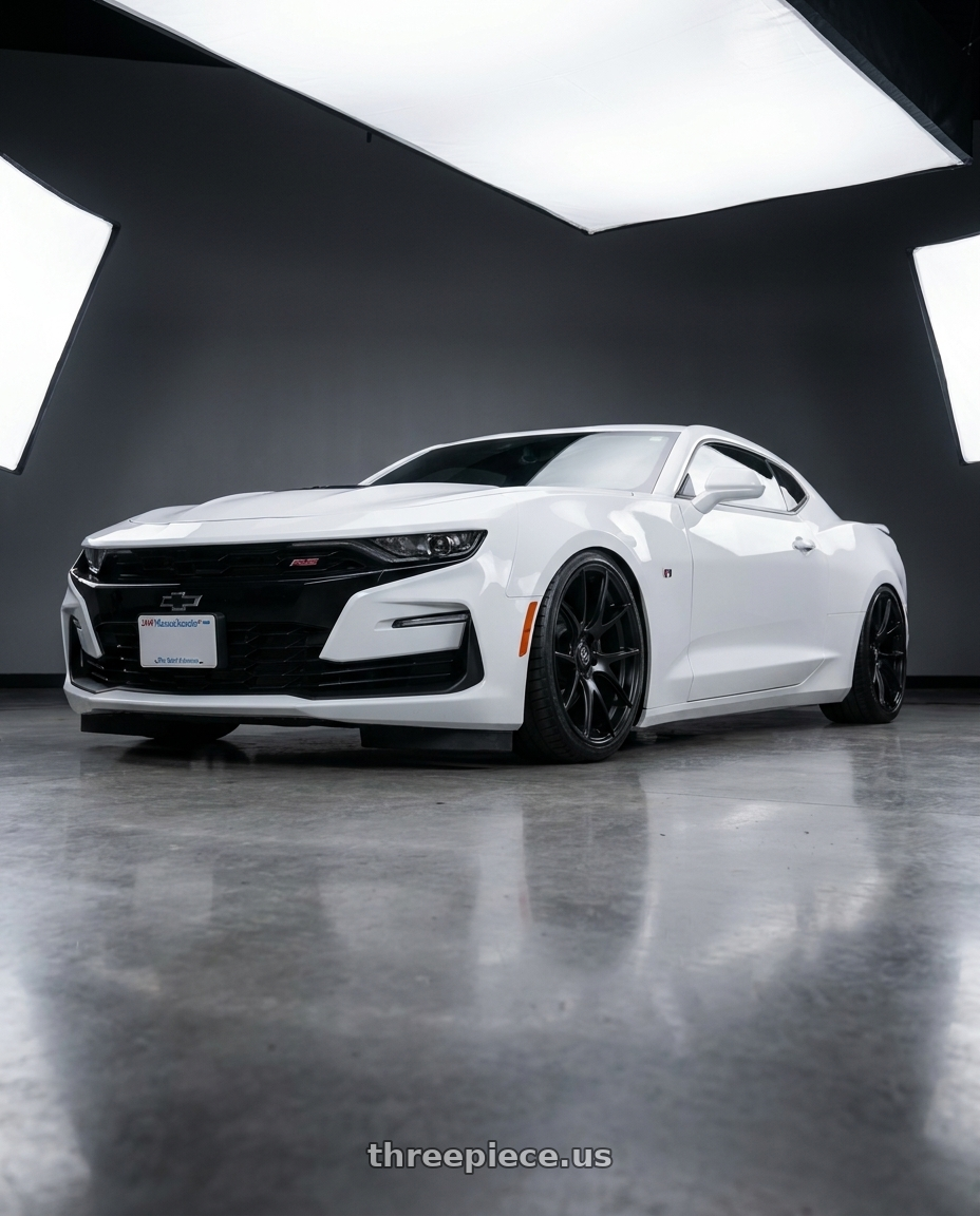 2022 Chevrolet Camaro with Forgestar CF5V 5x120 20x9 +38 Satin Black wheels