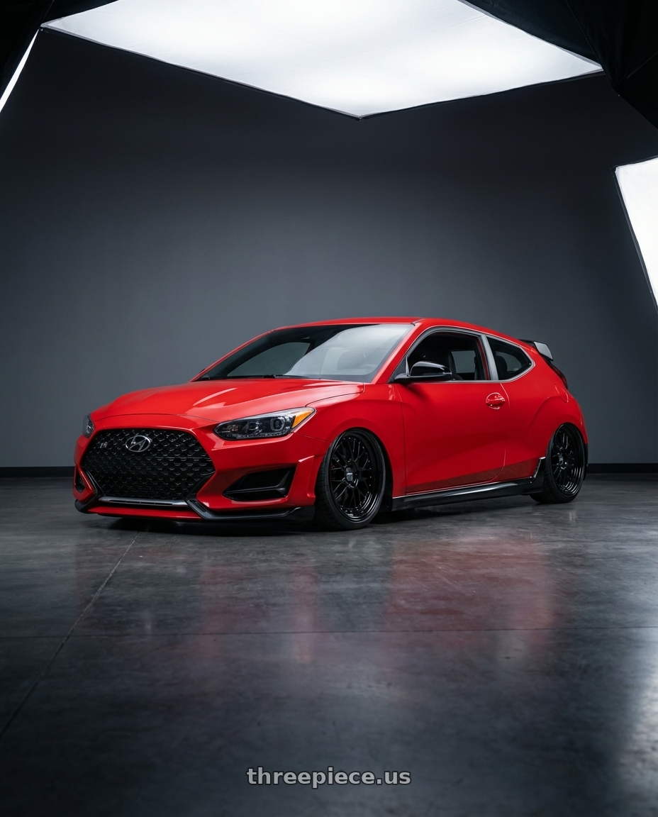 2022 Hyundai Veloster N with ESR Wheels CS SERIES CS11 5x114.3 19x9.5 +15 Gloss Black wheels