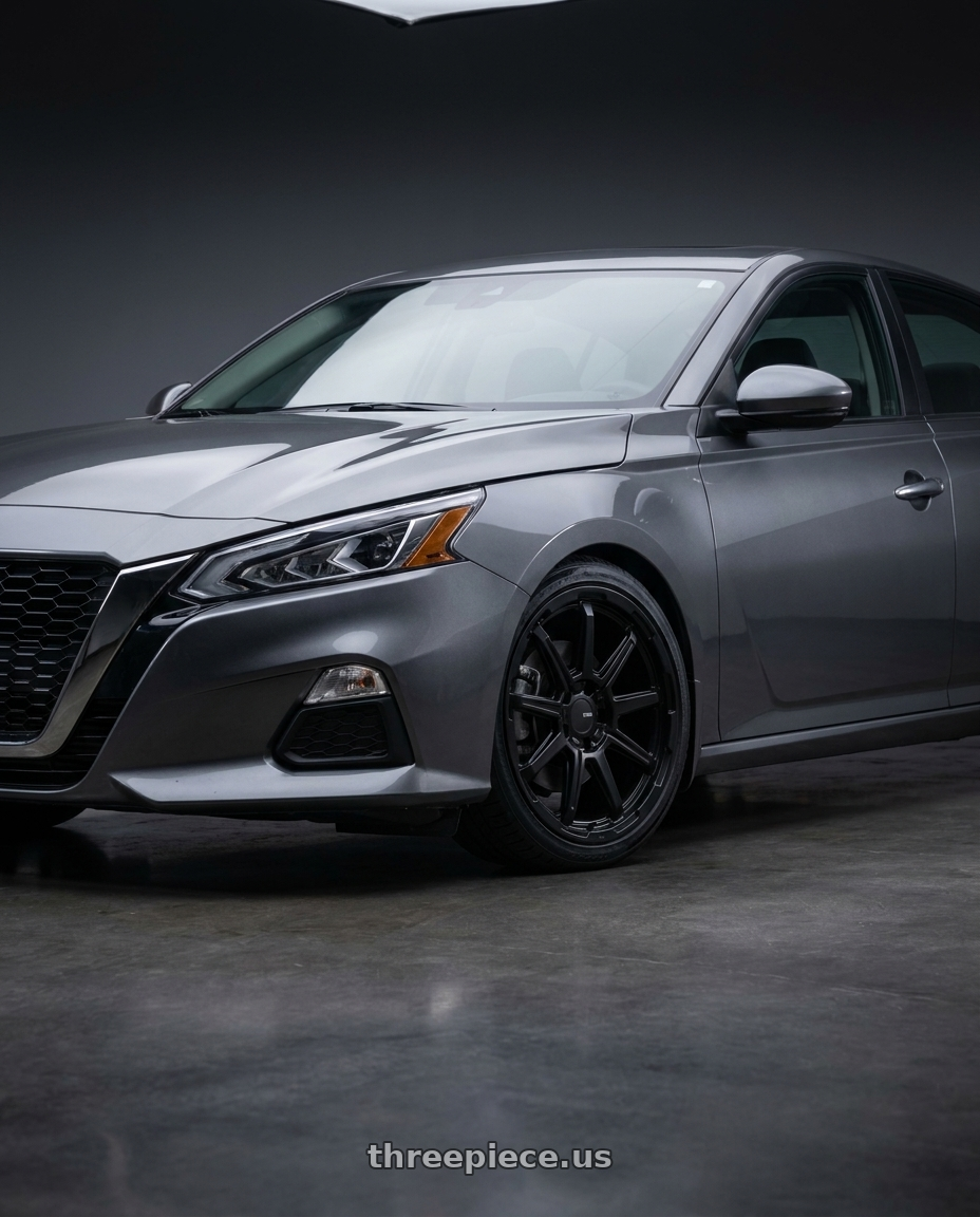 2021 Nissan Altima SV with Enkei Adventurer 5x114.3 18x8+35 Matte Black wheels