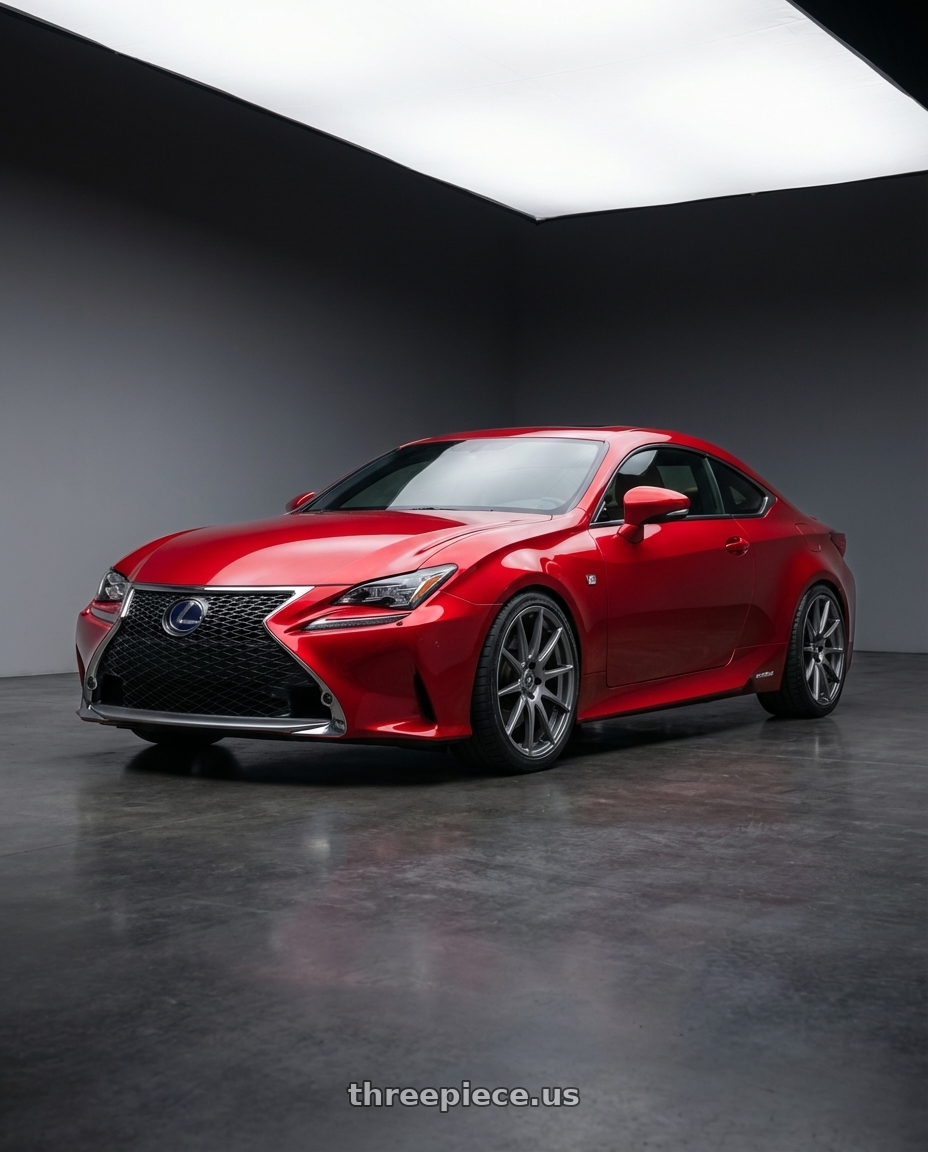 2018 Lexus RC F with Forgestar CF10 5x114.3 19x9 +35 Gloss Anthracite wheels