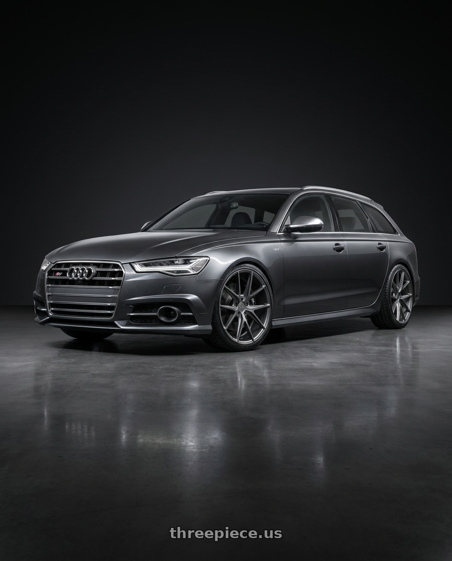 2016 Audi S6 C7 with Niche 1PC M116 MISANO 5X112 20X9 +38 MATTE GUN METAL wheels