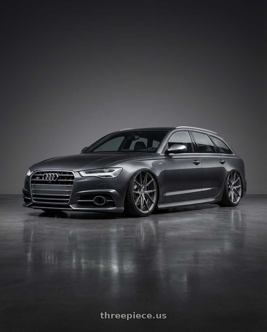 2016 Audi S6 C7 with Niche 1PC M116 MISANO 5X112 20X9 +27 MATTE GUN METAL wheels