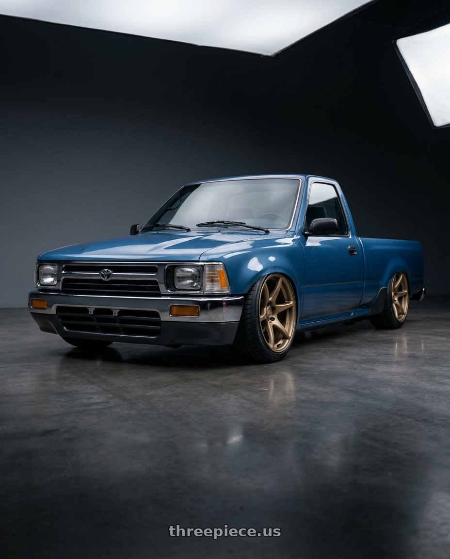 1990 Toyota Pickup with Kansei K11B Tandem 5X112 19x9.5 22 Bronze wheels