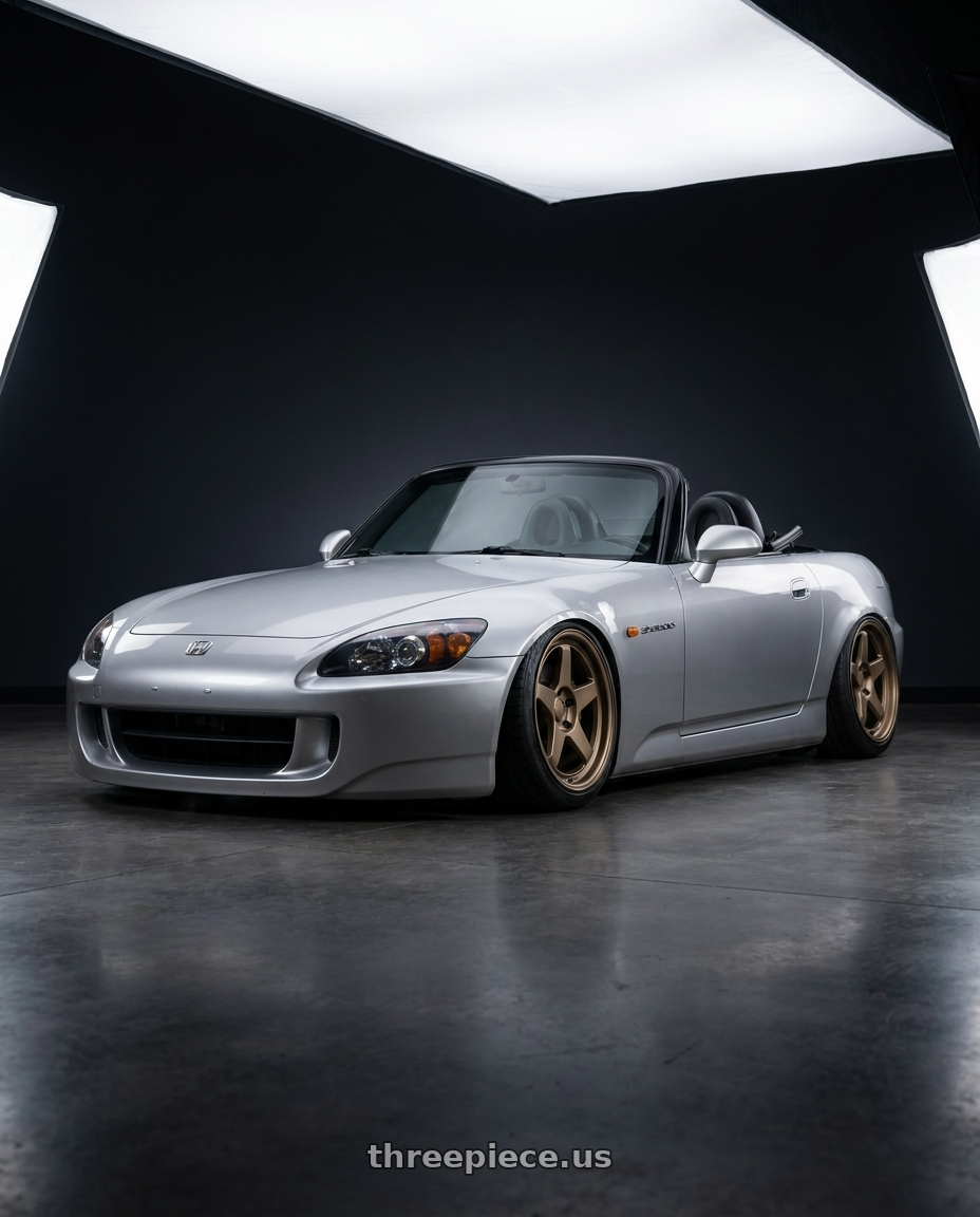 2009 Honda S2000 with Kansei K12B KNP 5x114.3 17x9.5 12 Bronze wheels