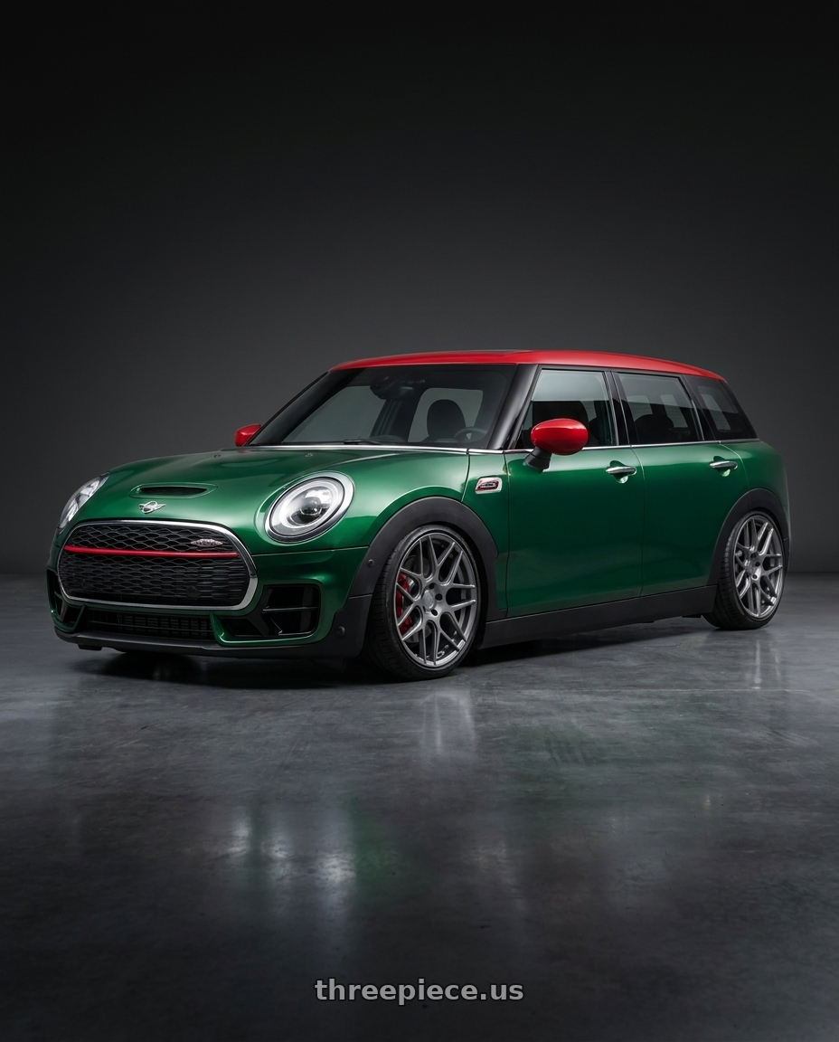2020 Mini Jcw Clubman with Aodhan AFF2 5x114.3 19x8.5+35 Matte Gray wheels