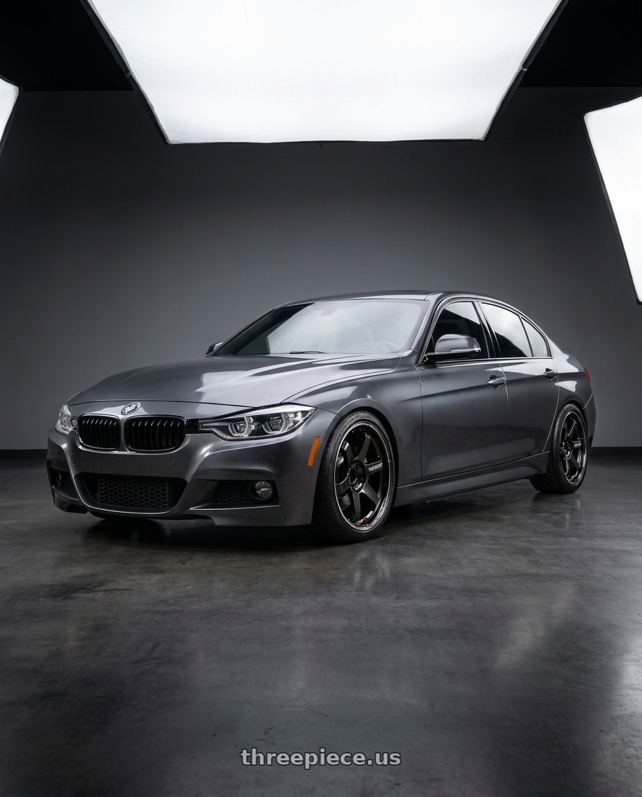 2018 bmw 340i with Volk Racing TE37 ULTRA M-SPEC 5x120 19x9.5+36 Diamond Black wheels