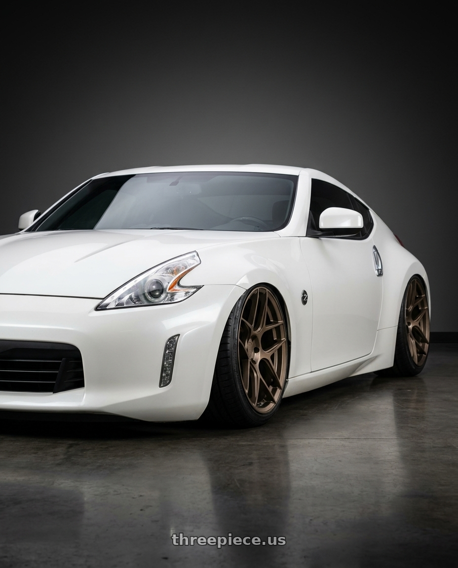 2019 Nissan 370Z with Aodhan AFF2 5x114.3 19x8.5+35 Matte Bronze wheels