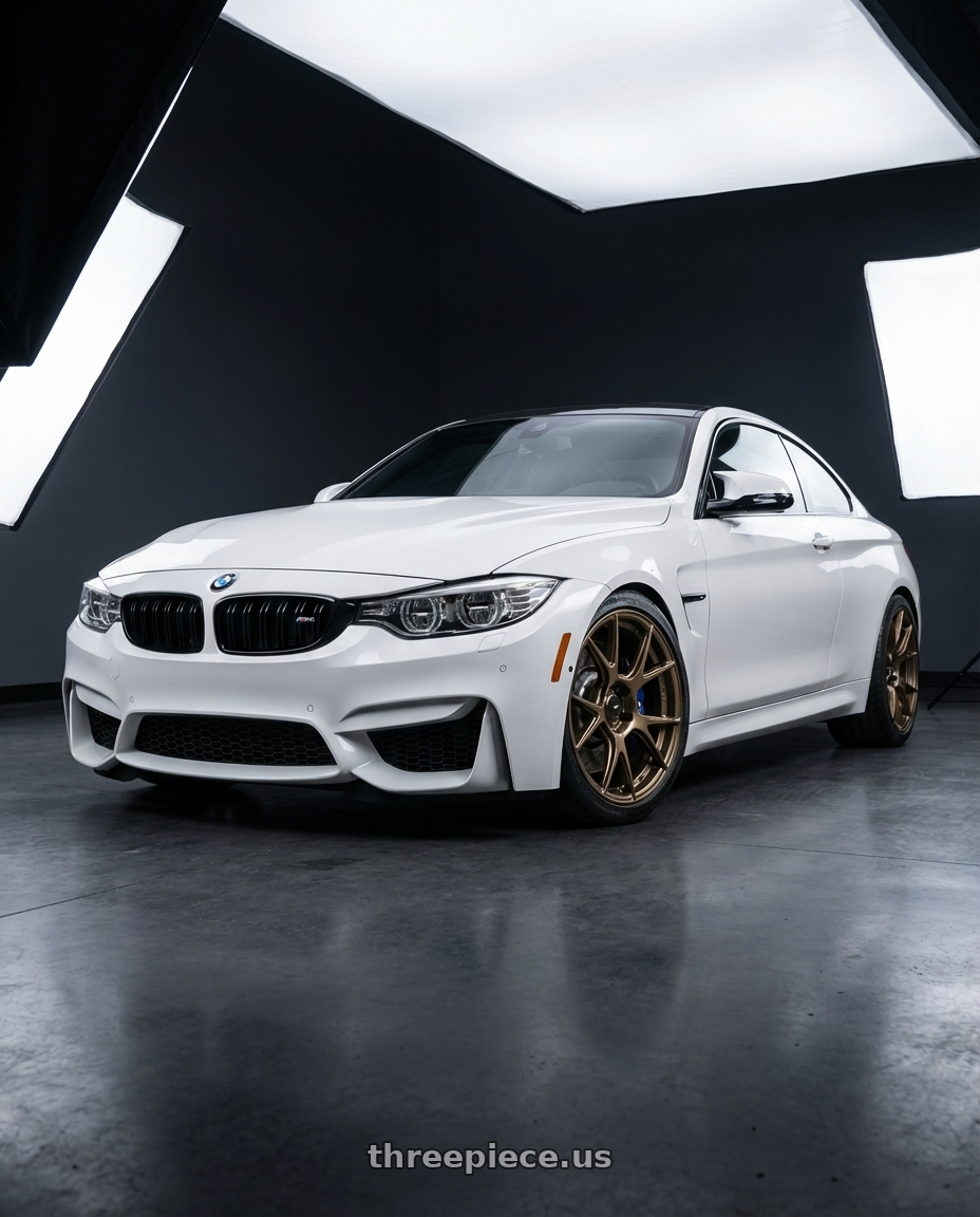 2018 BMW M4 F82 with Konig Ampliform 5x120 19x8.5+32 Gloss Bronze wheels