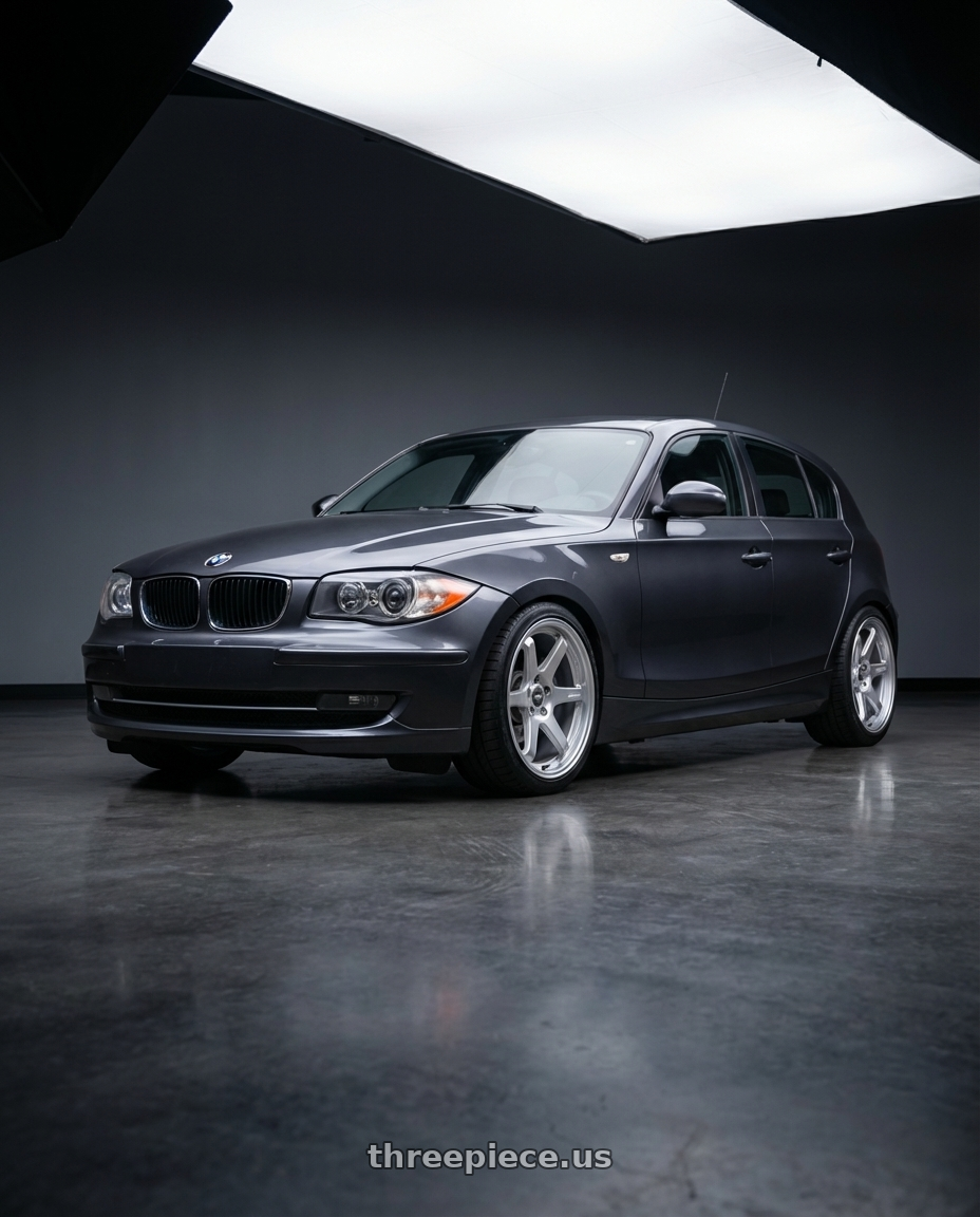 2012 BMW 1 Series E82 with ESR Wheels APEX SERIES AP6 5x120 18x9.5 +22 Hyper Silver wheels