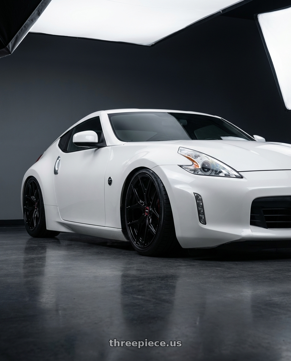 2019 Nissan 370Z with Vossen HF-5 19x8.5 / 5x114.3 / ET32 / Flat Face / 73.1 - Gloss Black Wheel - HF5-9N60 wheels