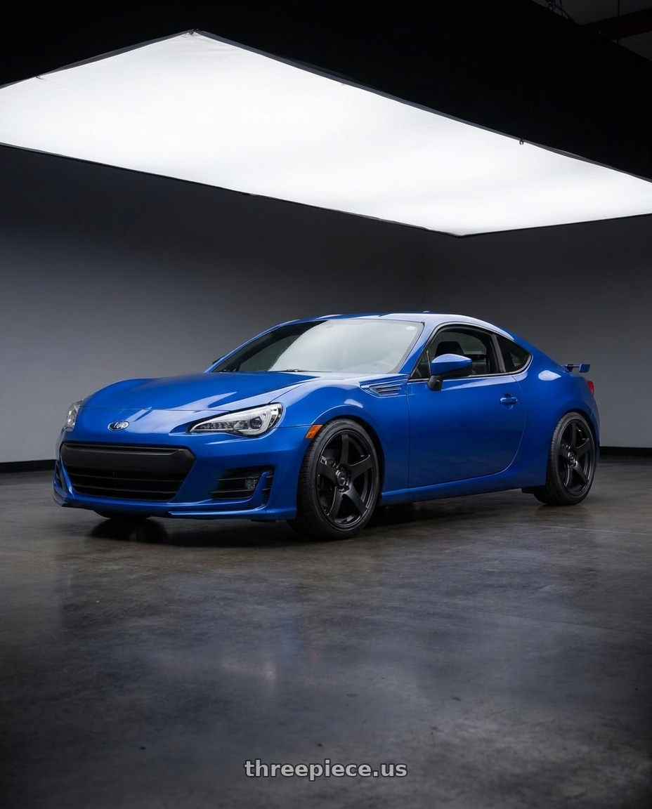 2017 Subaru BRZ with Ssr Gtv01 5x100 17x7+50  FLAT BLACK wheels