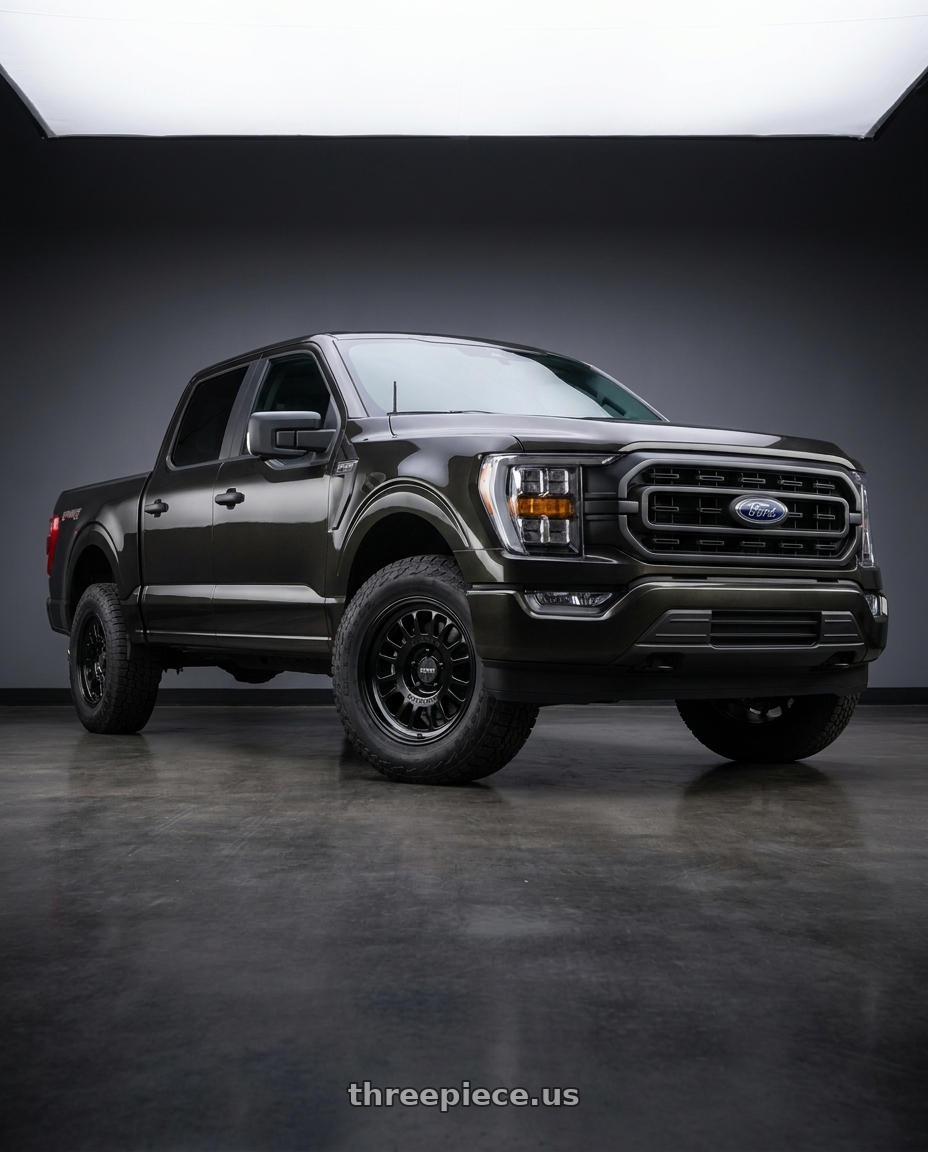 2021 Ford F-150 XL with Method Race Wheels 318B 6X135 17x8.5 +0 GLOSS BLACK wheels