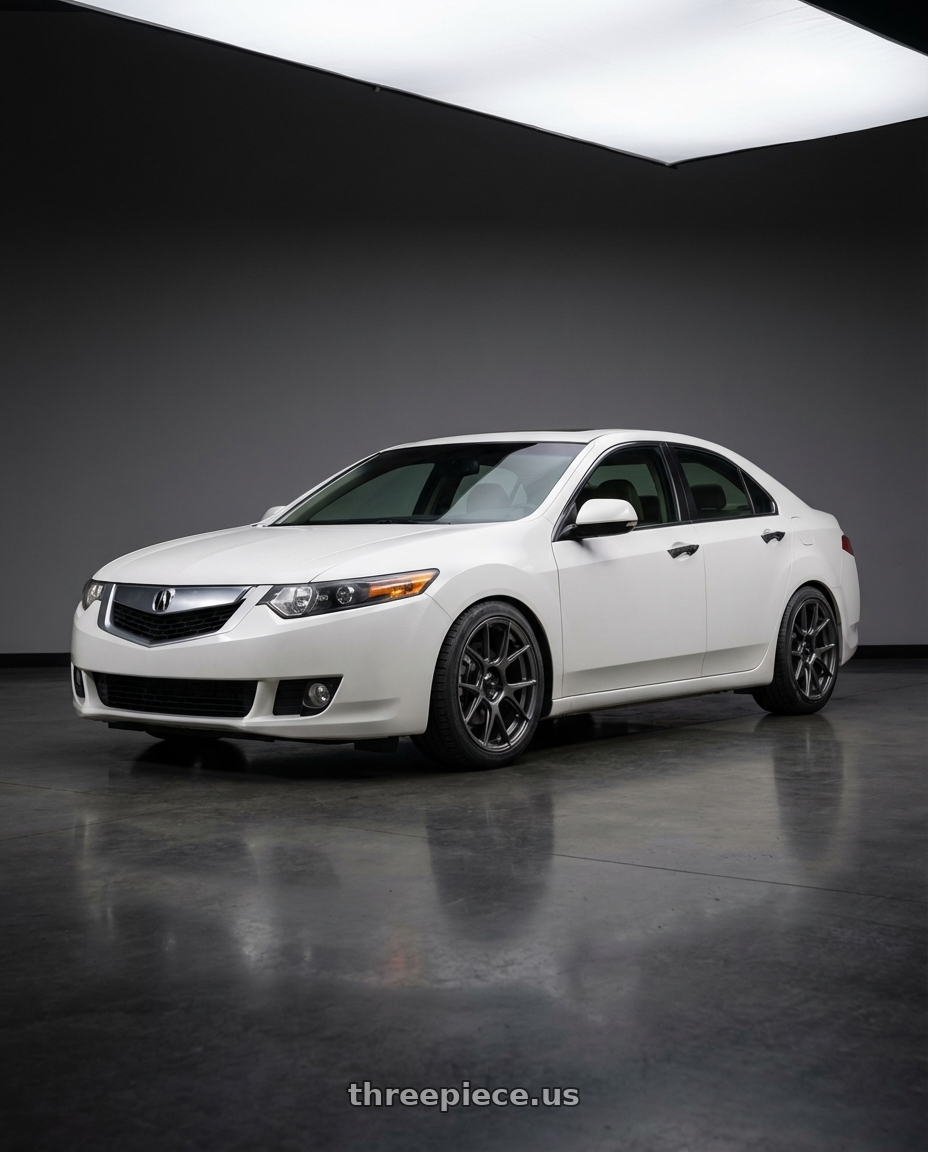 2013 Acura TSX with Konig Ampliform 5x114.3 18x8.5+45 Dark Metallic Graphite wheels