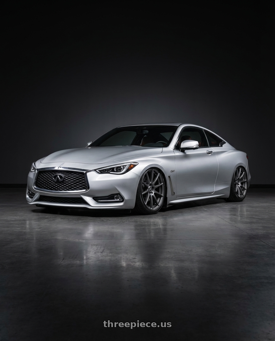 2020 Infiniti Q60 with Forgestar CF10 5x114.3 20x9 +35 Gloss Anthracite wheels