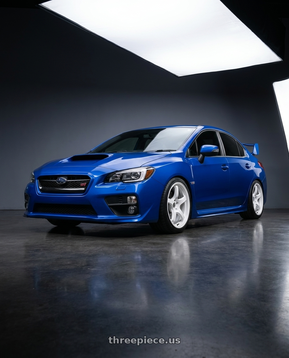 2018 Subaru WRX STI with Gram Lights 57CR 5x114.3 18x9.5 +22 CERAMIC PEARL wheels