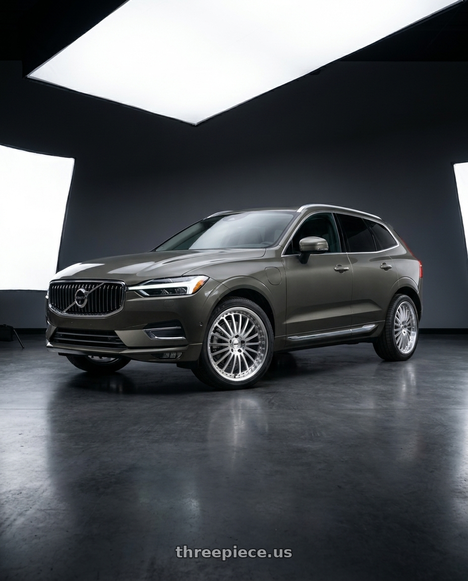2022 volvo XC60 Inscription with TSW SILVERSTONE 5X108 20X8.5 +40 SILVER W/ MIRROR CUT FACE & LIP wheels