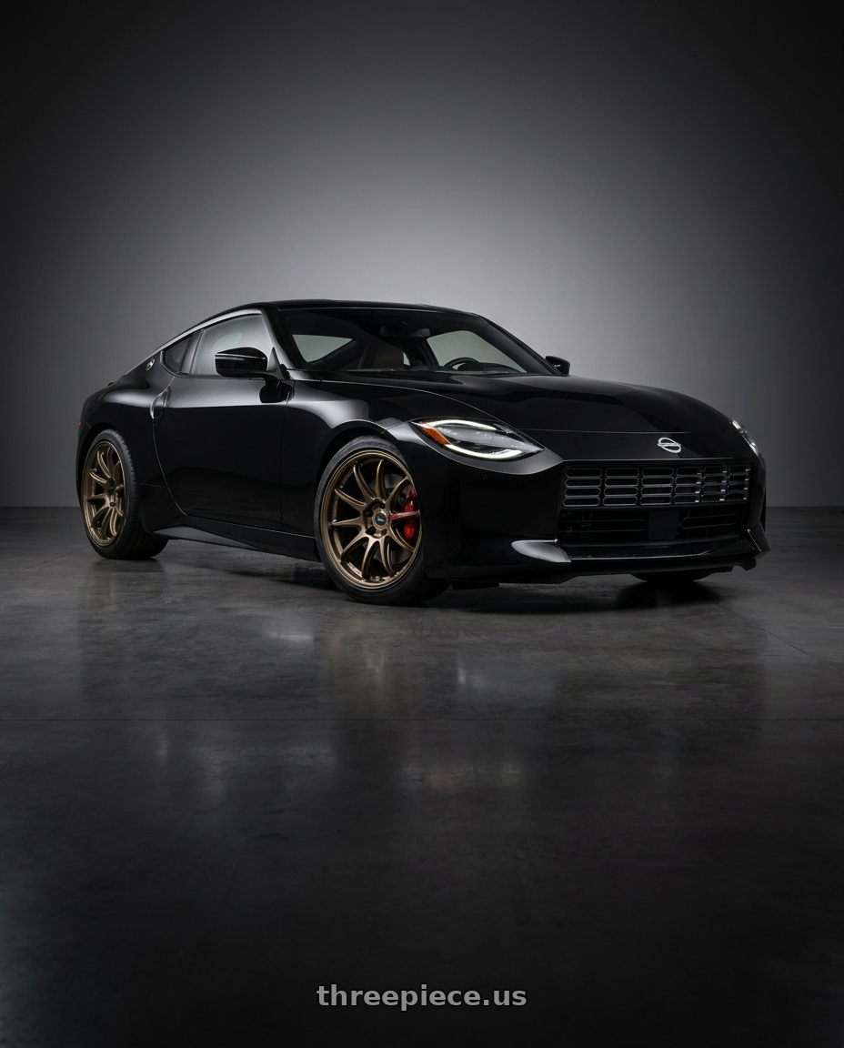 Nissan Z Performance 2024 with Work Zr10 2P 5x114.3 19x10.5 +18 Matte Bronze wheels