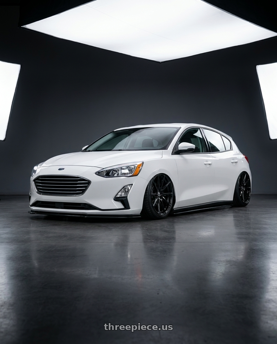 2020 Ford focus with Brada Wheels CX2 5x112 19x10 +35 Gloss Black wheels