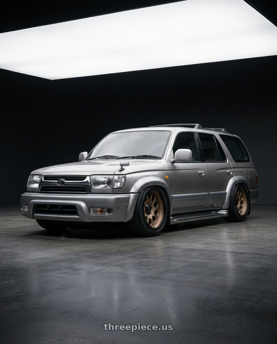 2000 Toyota zace surf with LOCK OFFROAD 50CAL 6x135 17x9 +0 Matte Desert Bronze W Matte Black Ring wheels