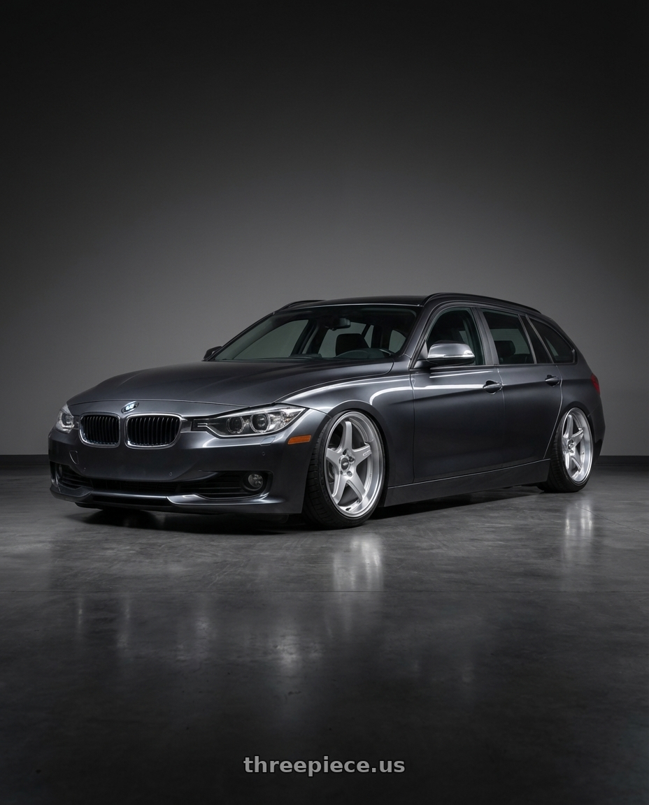 2016 BMW 3 Series F30 with ESR Wheels APEX SERIES AP5 5x120 19x8.5 +30 Hyper Silver wheels