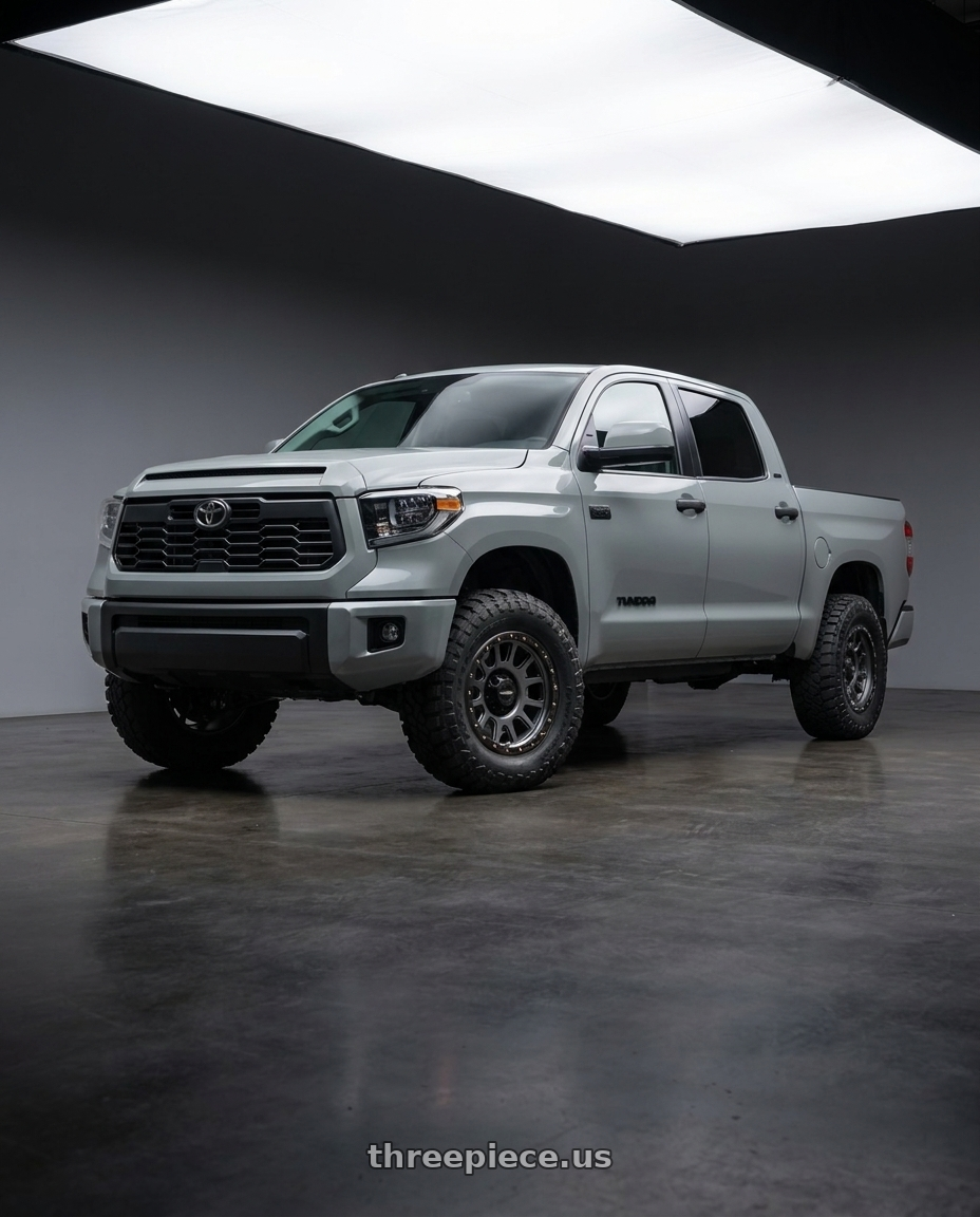 2018 Toyota Tundra with Vision Off-Road 111 Nemesis 5x150 20x9+18 Gunmetal wheels