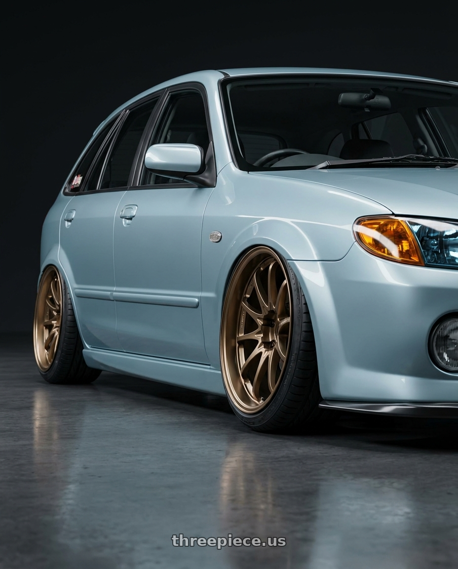 2005 Mazda isamu with Volk Racing CE28N-PLUS 5x112 18x10.5 +34 SHINING BRONZE METAL wheels