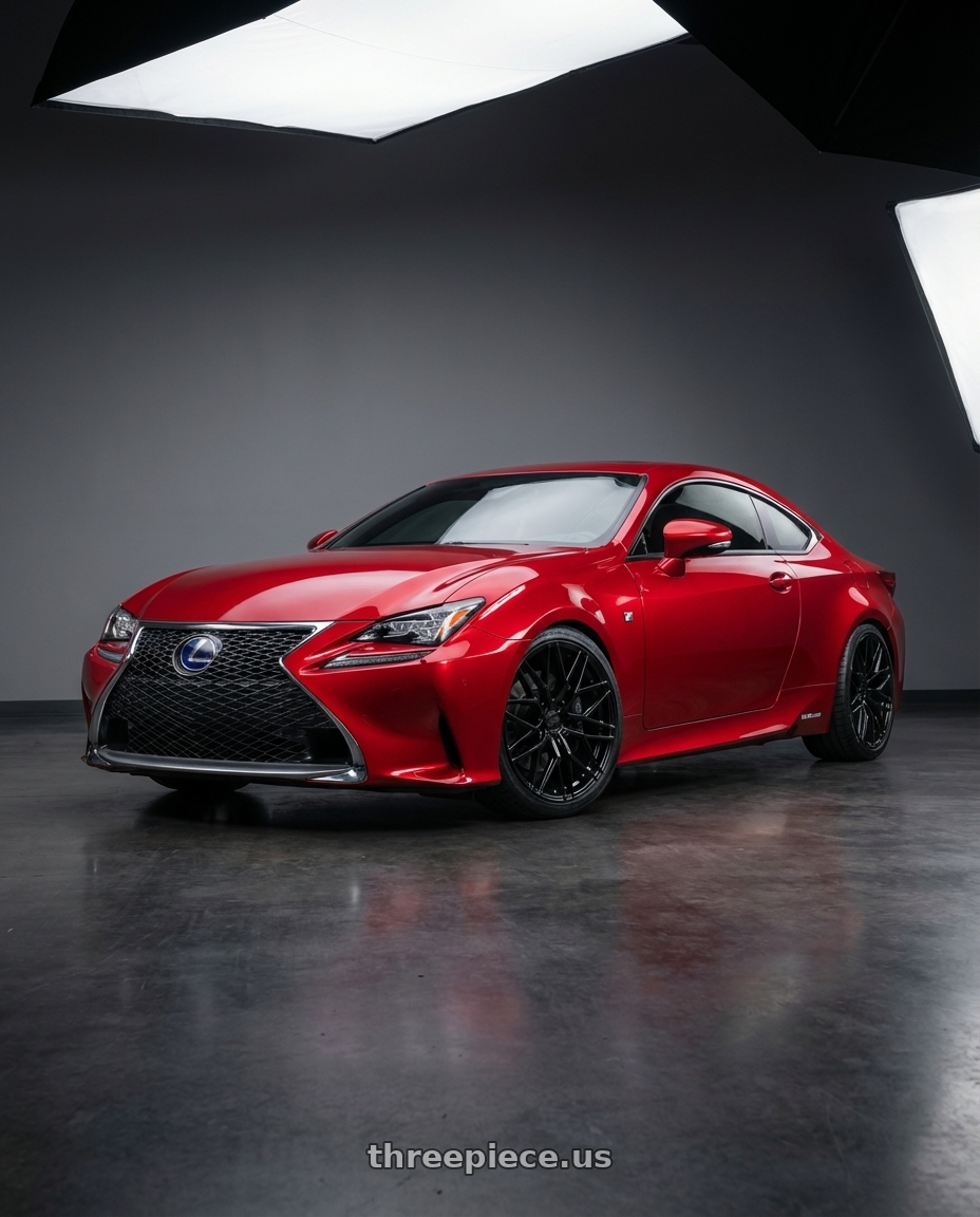 2018 Lexus RC F with Avant Garde Wheels M520R 5X114.3 19x9.5 +40 Gloss Black wheels