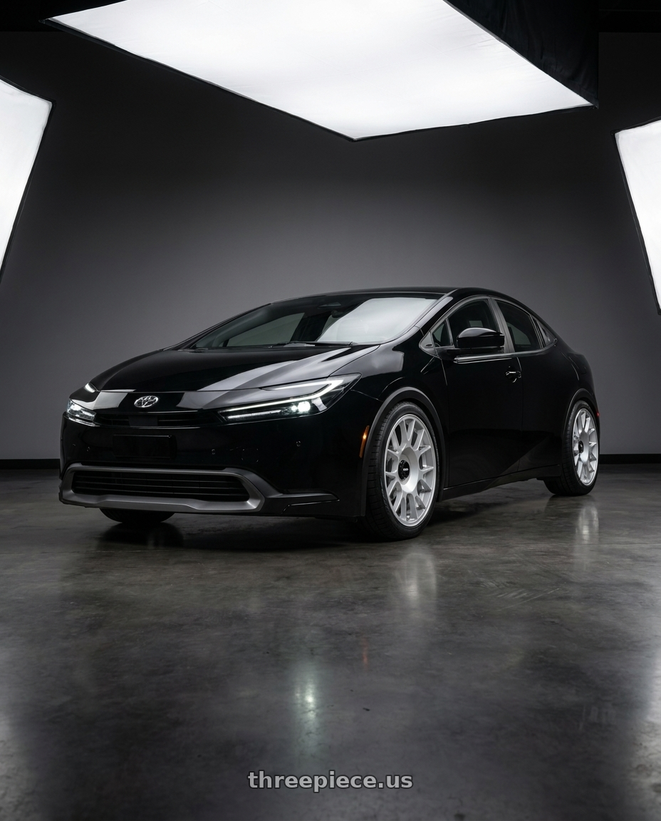 2024 Toyota Prius PHEV with Rotiform 1PC R188 TUF-R 5X112/5X114.3 20X8.5 +45 SILVER wheels