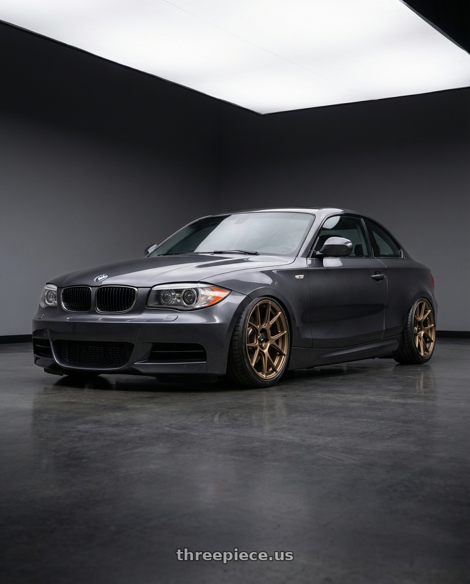 2012 BMW 1 Series E82 with Konig Ampliform 5x120 19x10+28 Gloss Bronze wheels