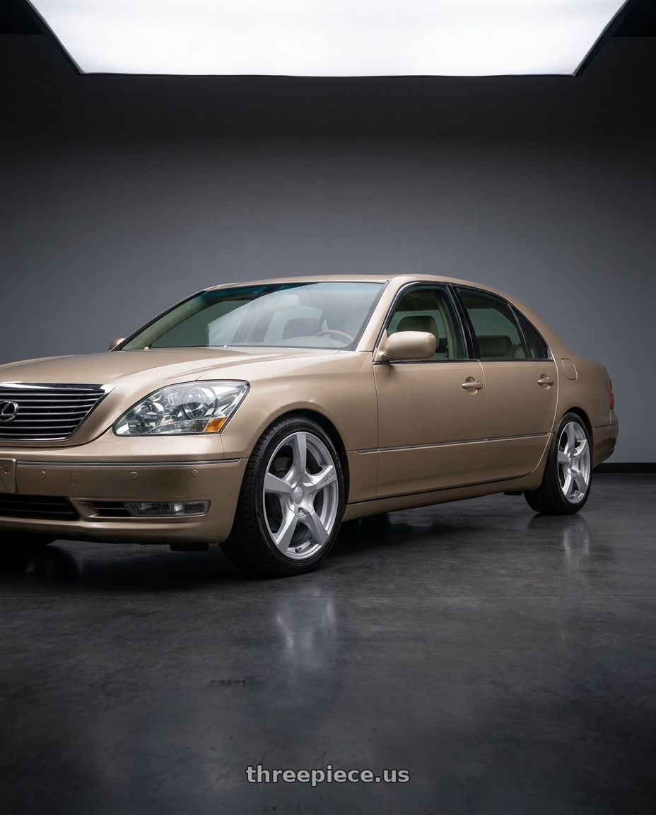 2001 Lexus LS430 Base Mystic with TOUREN TR9 3190 5x108/5x114.3 18x8 +40 GLOSS HYPER SILVER wheels