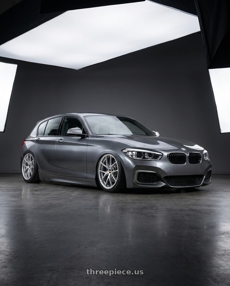 2018 Bmw f20 lci 120i msport mineral grey with BBS RI-A 5x120 18x8.5+34 Diamond Silver wheels