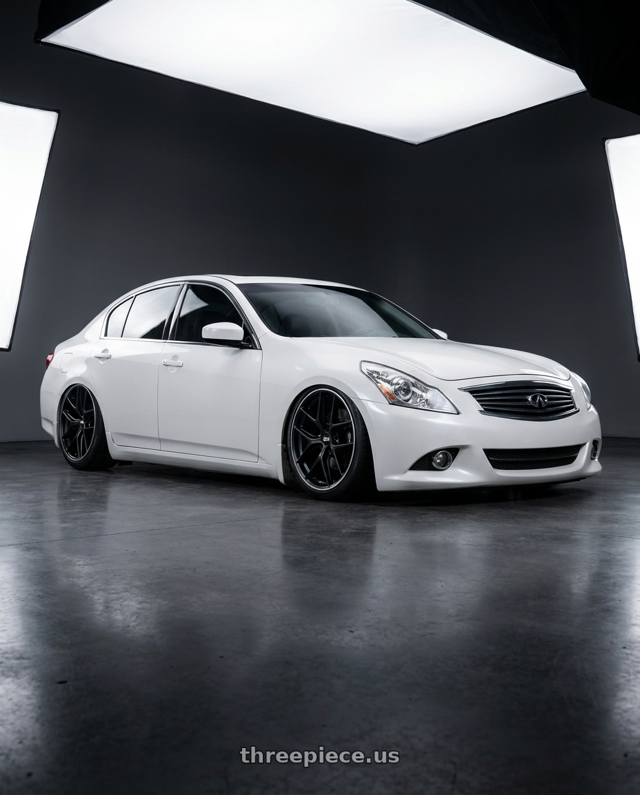 2012 Infiniti G37 with BBS CC-R 5x114.3 19x8.5+30 Satin Black wheels