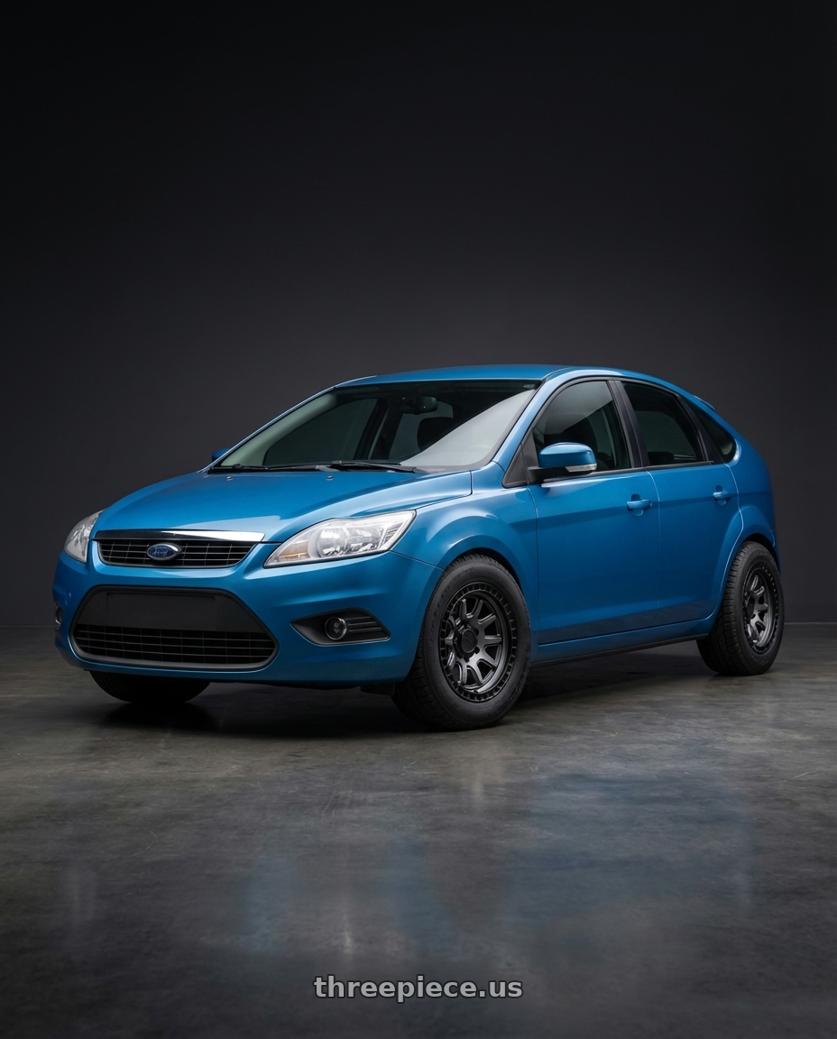 Ford focus 2009  with Black Rhino CALICO 5X127 17X8.5 +34 MATTE GUNMETAL W/ MATTE BLACK LIP wheels