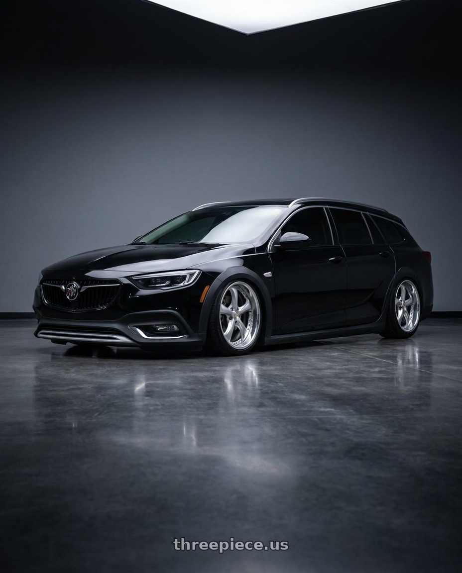 2018 buick regal tourx with Work Wheels VS-KF 5x115 20x8+40 Light Grey Silver A Disk FULL REVERSE wheels
