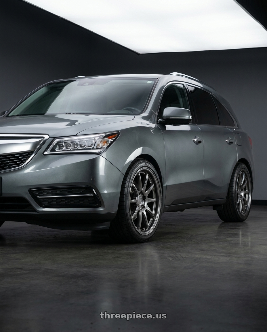 2014 Acura mdx with Aodhan DS02 5x114.3 19x8.5+35 Hyper Black wheels