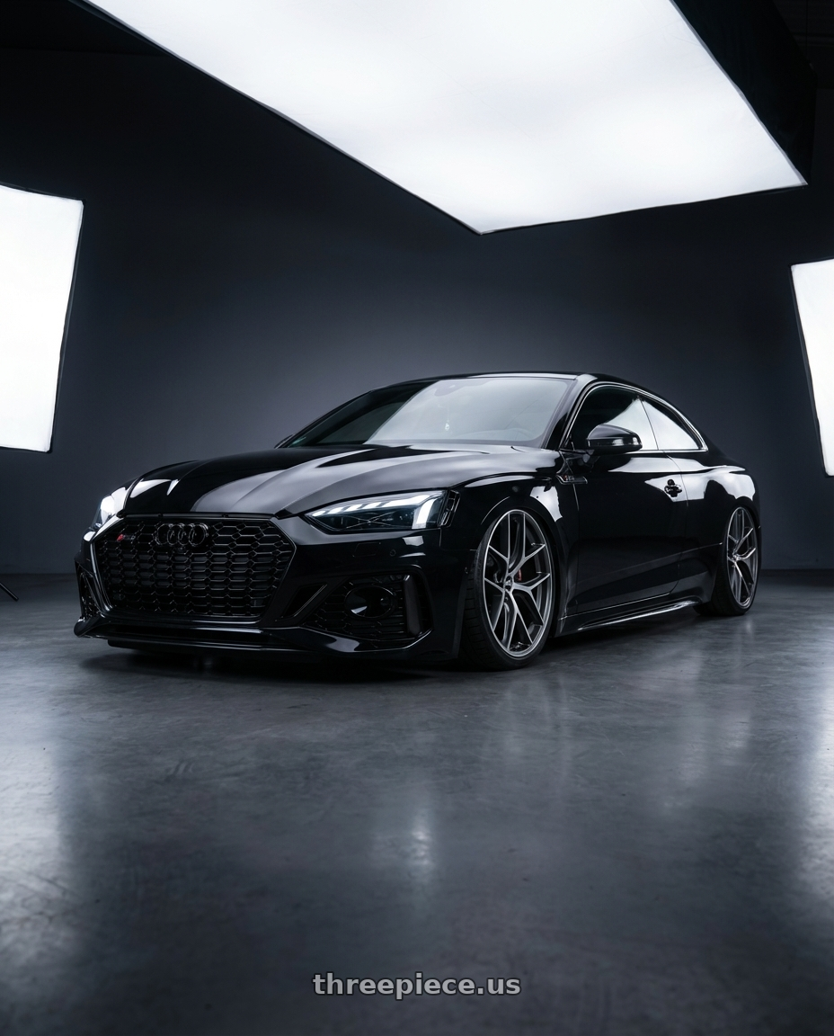 2022 Audi RS5 with BBS CC-R 5x112 20x10.5+34 Graphite w/ Diamond Cut Face wheels