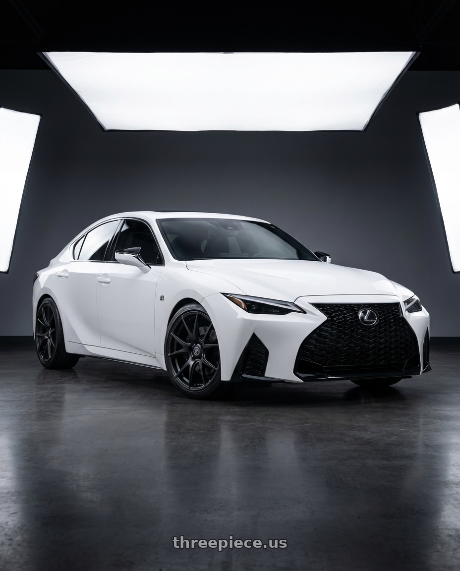 2024 Lexus IS 350 with Forgestar CF5V 5x114.3 19x9 +35 Satin Black wheels