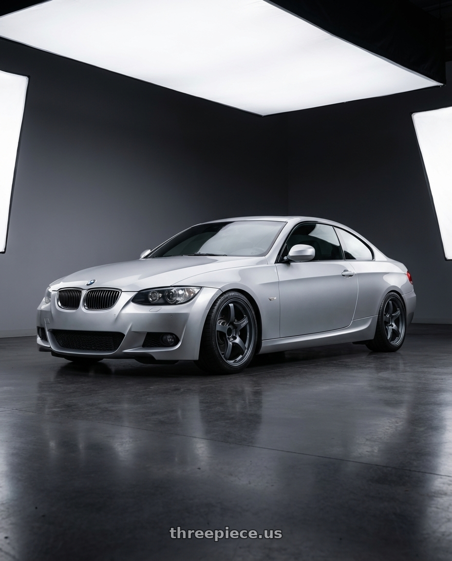 2012 BMW 3 Series E92 with Gram Lights 57CR 5x120 18x9.5+38 Gunblue II wheels