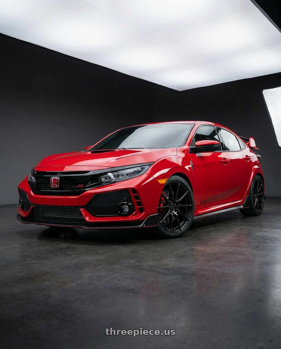 2020 Honda Civic Type R with Bbs Cc R 5x120 19x9026 Satin Black 19x9 Et26 wheels
