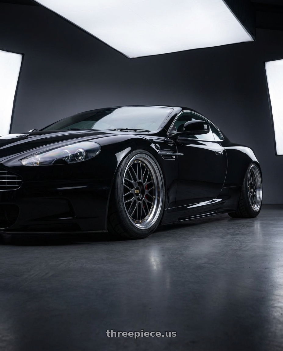 2009 Aston Martin DBS with BBS LM 5x114.3 18x8.0+35 Diamond Black wheels