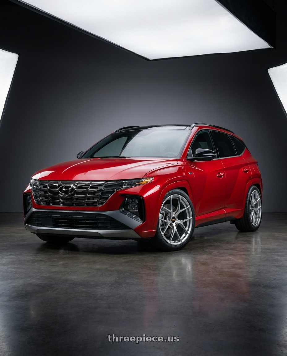 2022 Hyundai Tucson N line with BBS FI-R Center Lock 21x12 +70 Diamond Silver wheels